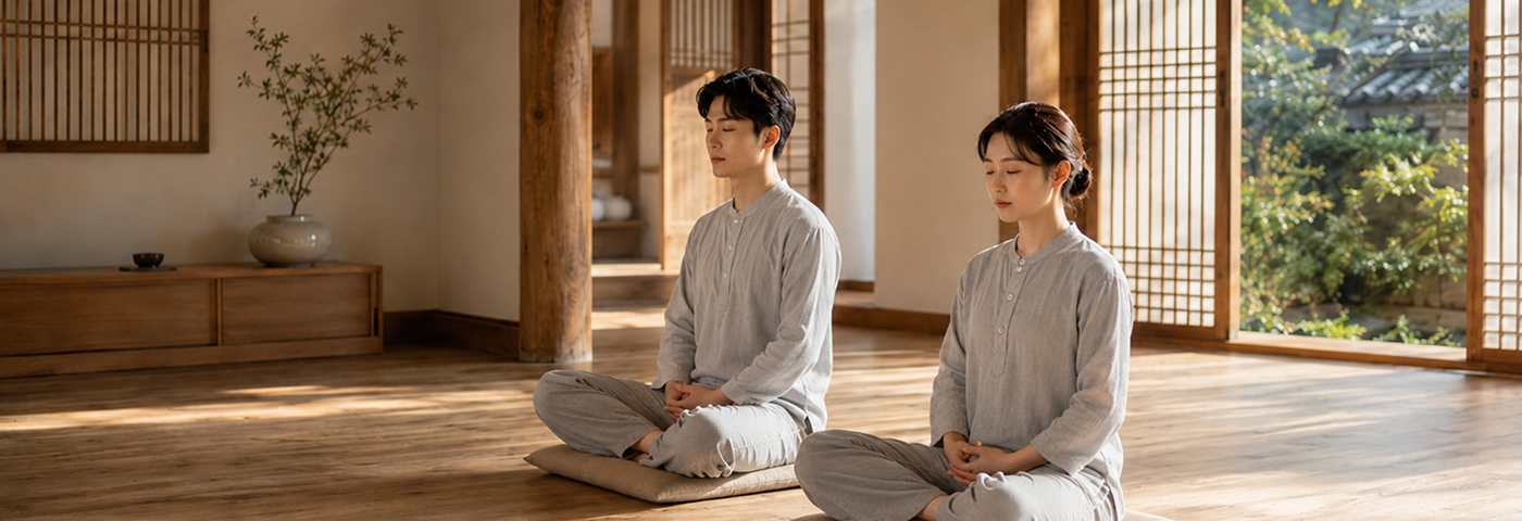 명상 수행 장면